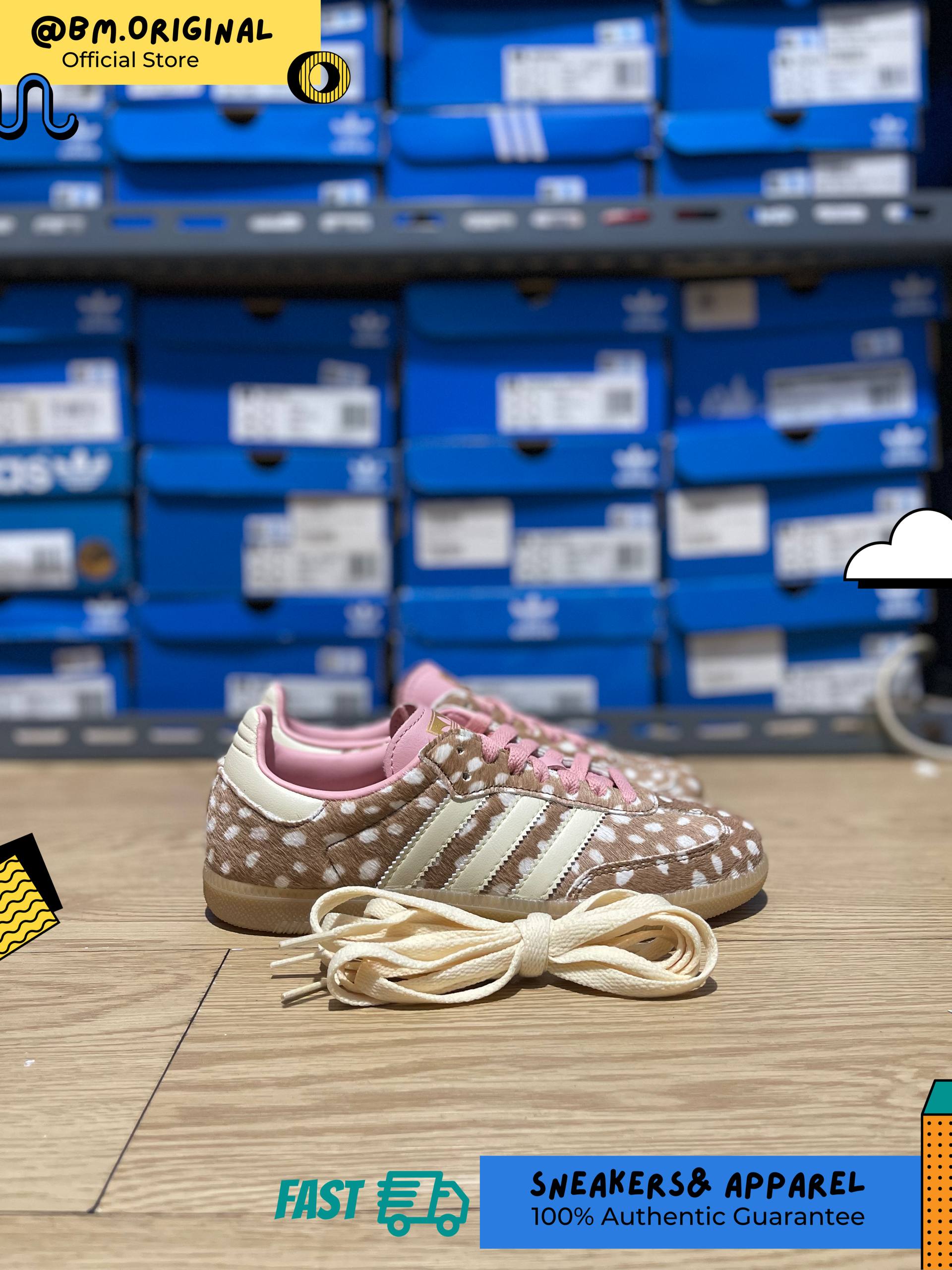 Adidas Samba OG Pony HAIR Brown Desert Warm Vanilla Wonder Mauve KJ7447