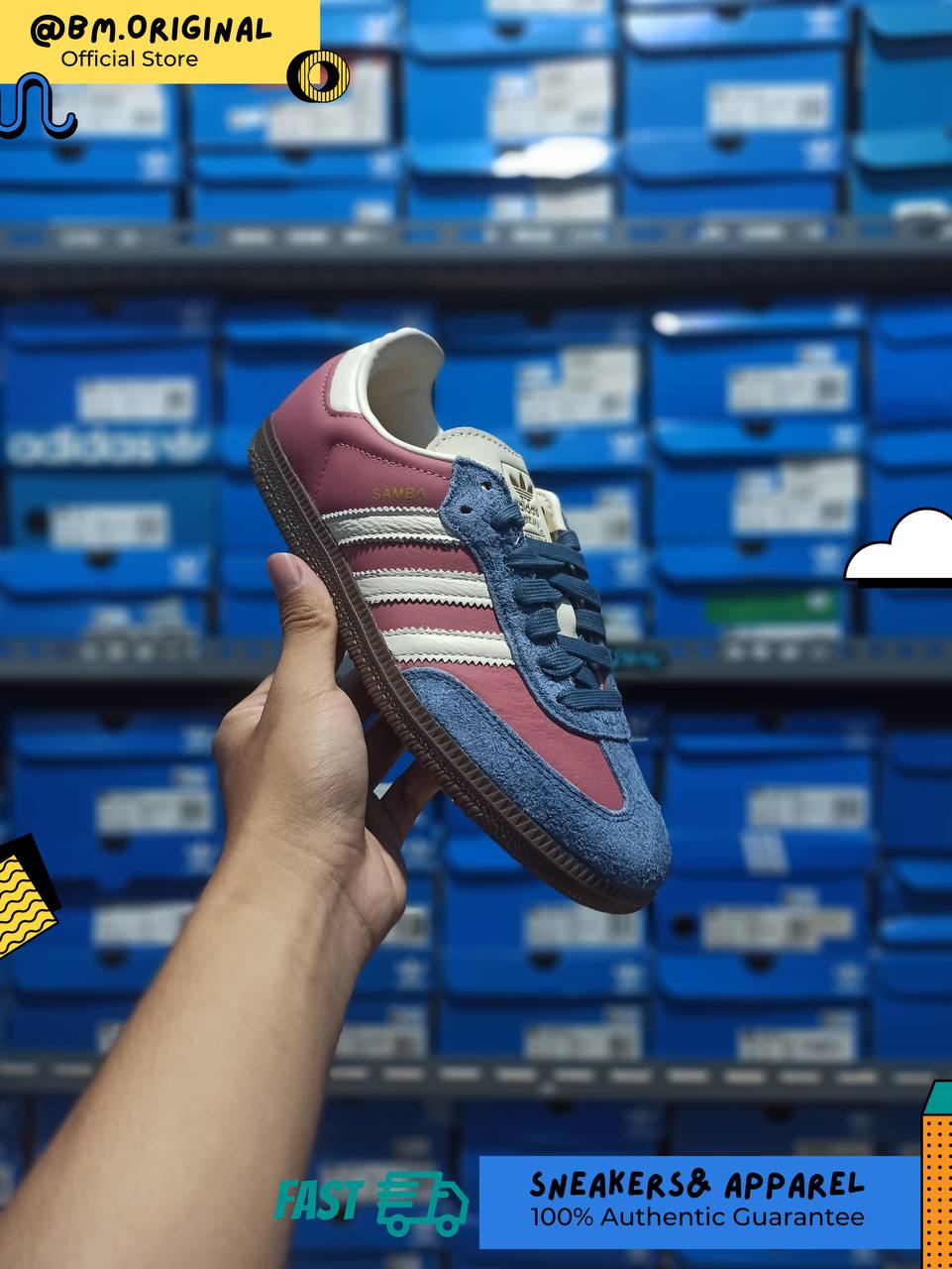 Adidas Samba OG Preloved Crimson Cream White Preloved Ink IG1969