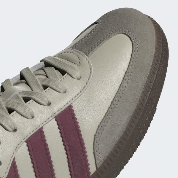 Adidas Samba OG Putty Grey Maroon Gold Metallic ID1482