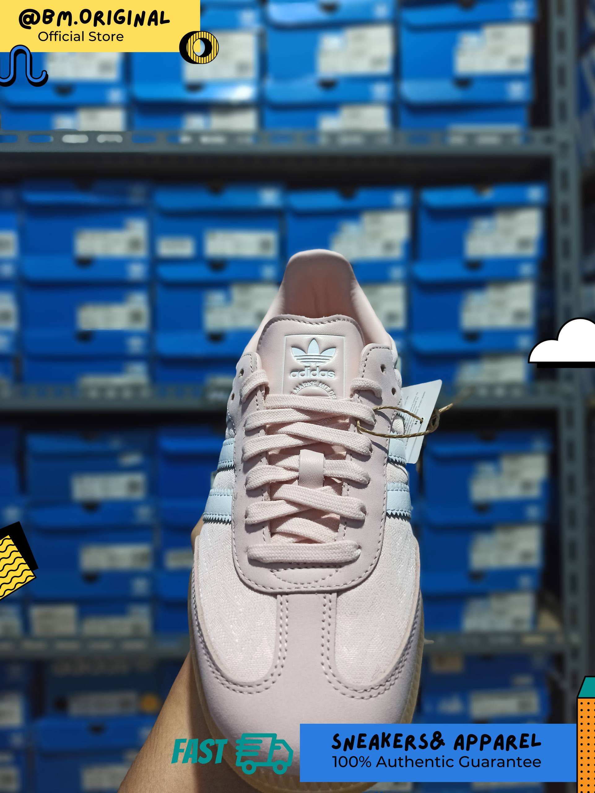 Adidas Samba OG Sandy Pink Cloud White Gold Metallic IH3977