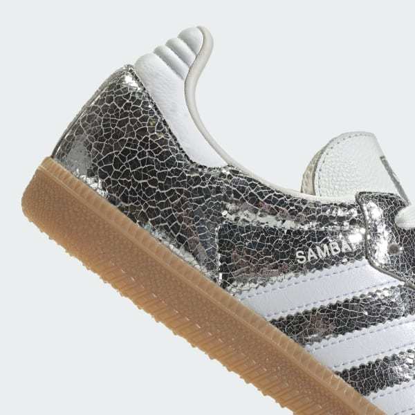 Adidas Samba OG Silver Metallic Cloud White Core White JR0035