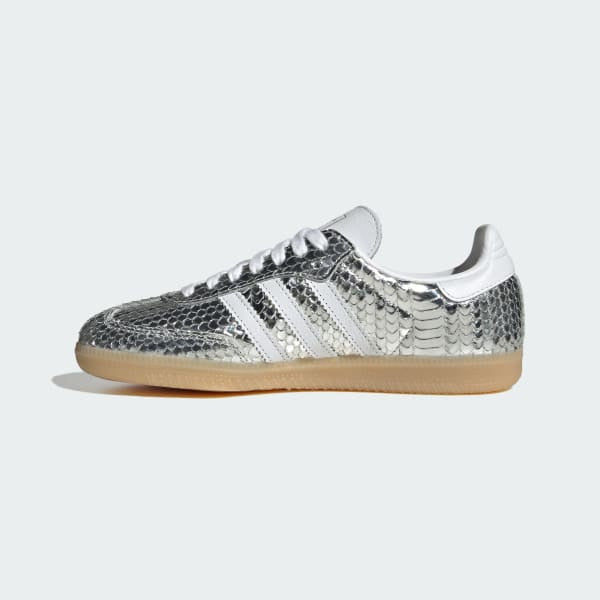 Adidas Samba OG Silver Metallic Cloud White Gum IH9016
