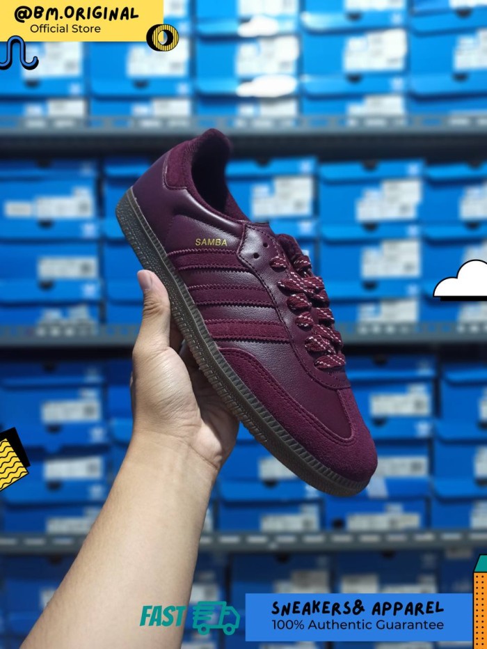 Adidas Samba OG Sumatra Borneo Island Series Maroon Gum JR9445