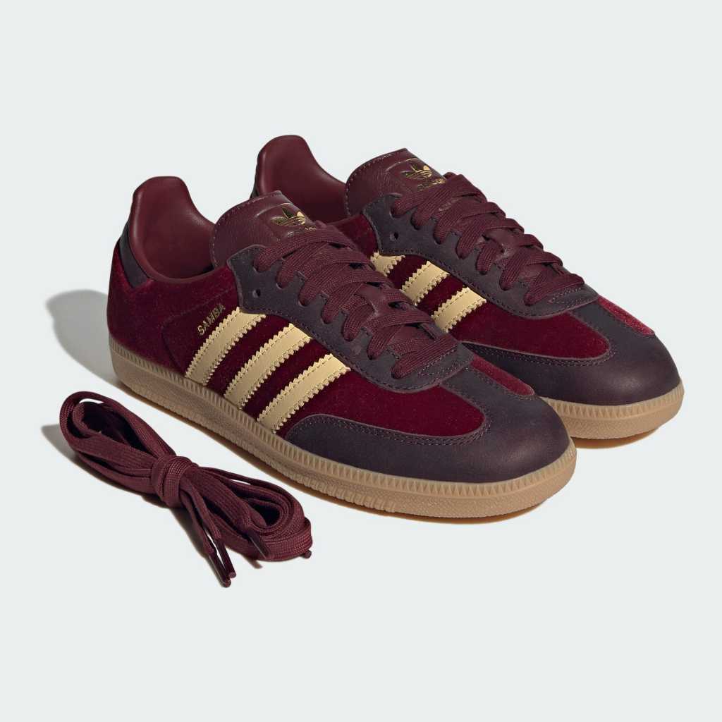 Adidas Samba OG W Shadow Red Maroon Gum JS1394
