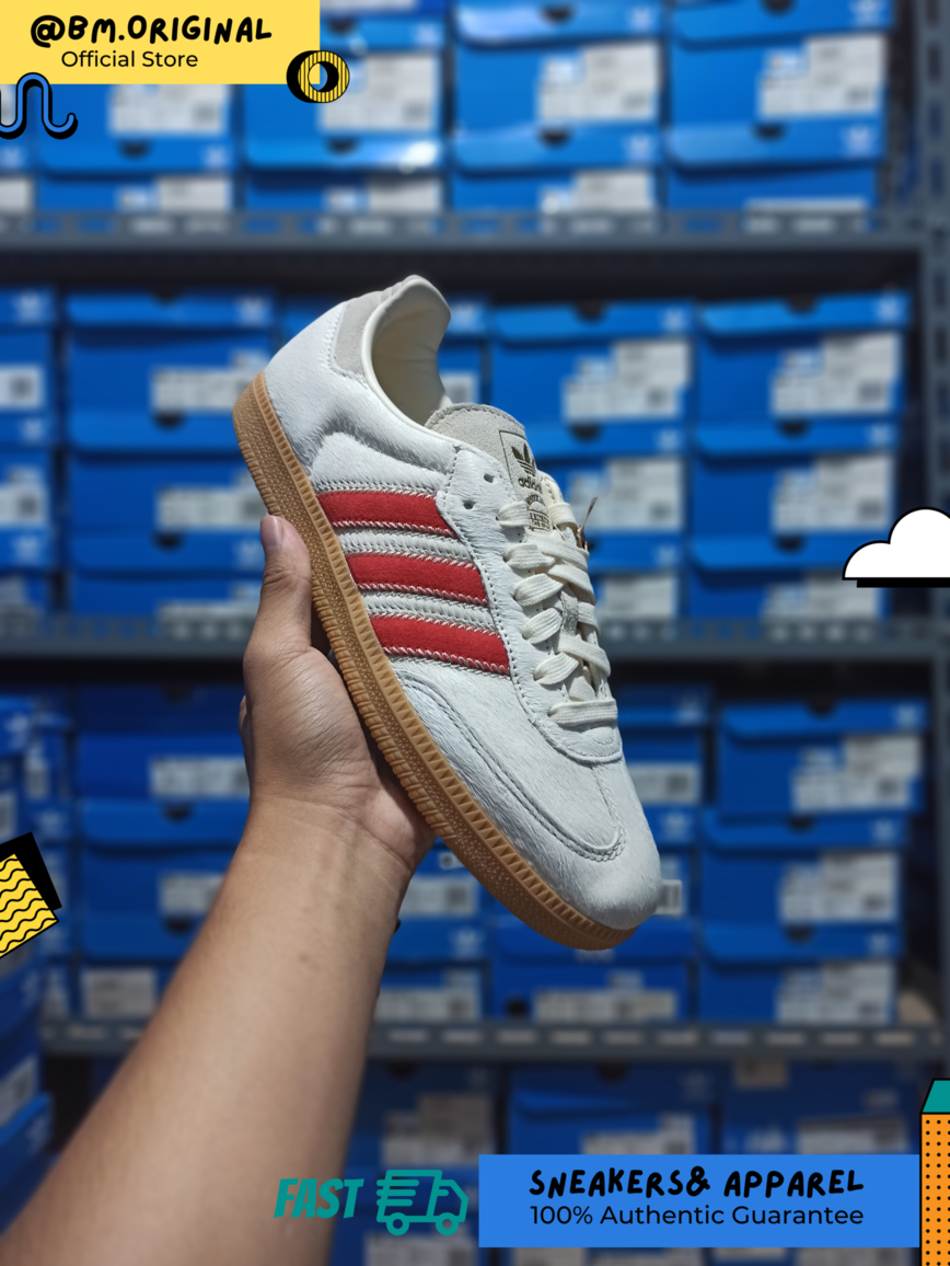 Adidas Samba OG Wonder Beige Cream White Better Scarlet JS3935