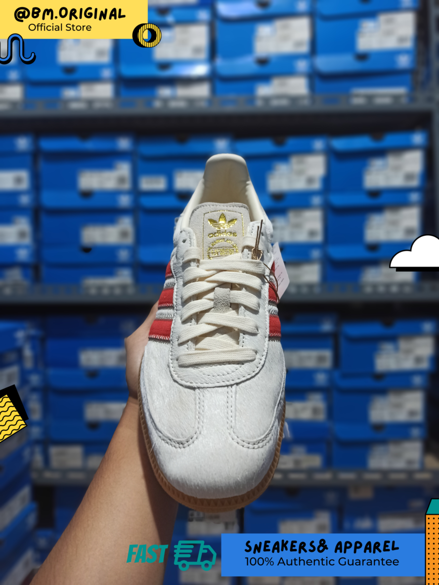 Adidas Samba OG Wonder Beige Cream White Better Scarlet JS3935