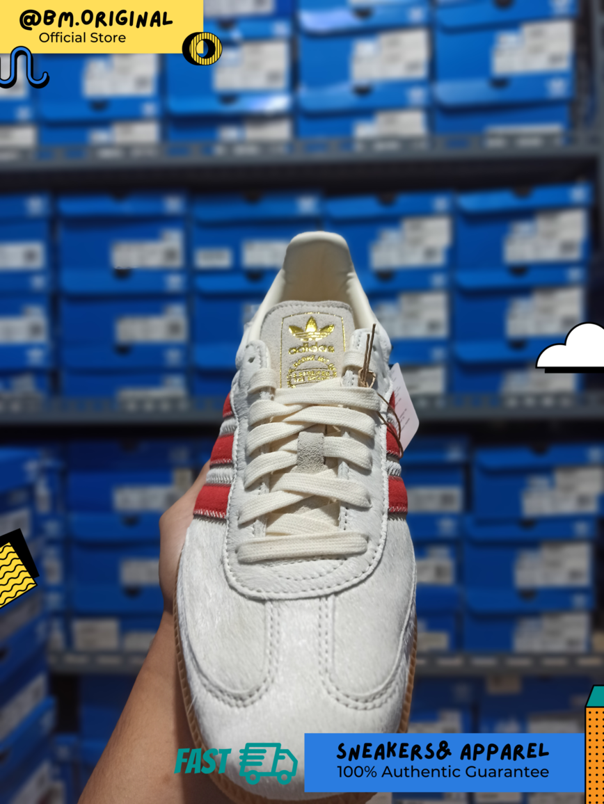 Adidas Samba OG Wonder Beige Cream White Better Scarlet JS3935