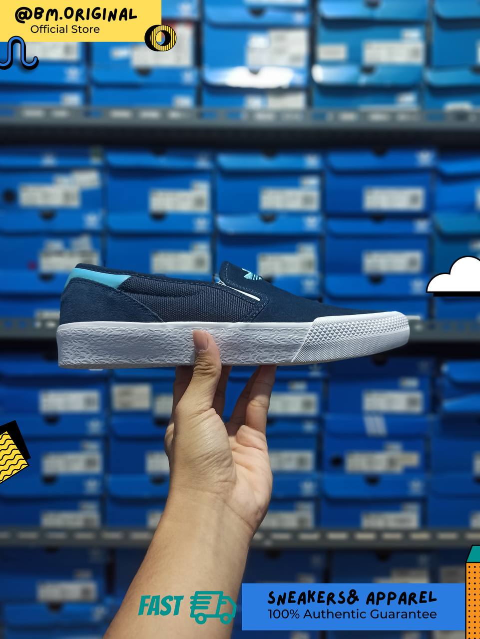 Adidas Shmoofoil Collegiate Navy Shadow Navy Cloud White IG5266