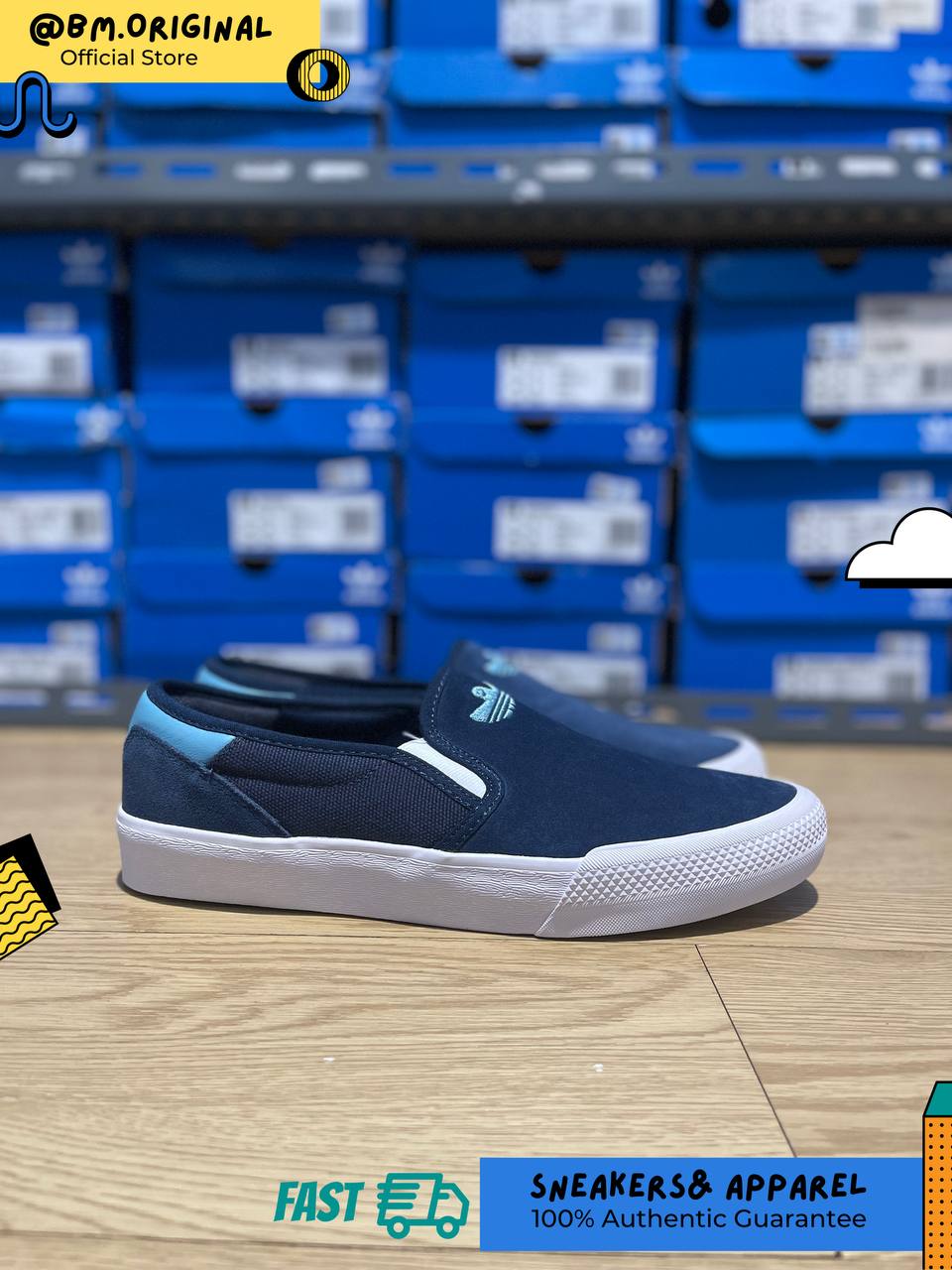 Adidas Shmoofoil Collegiate Navy Shadow Navy Cloud White IG5266