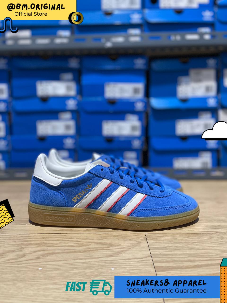 Adidas Spezial Handball Blue Cloud White Better Scarlet IF9532