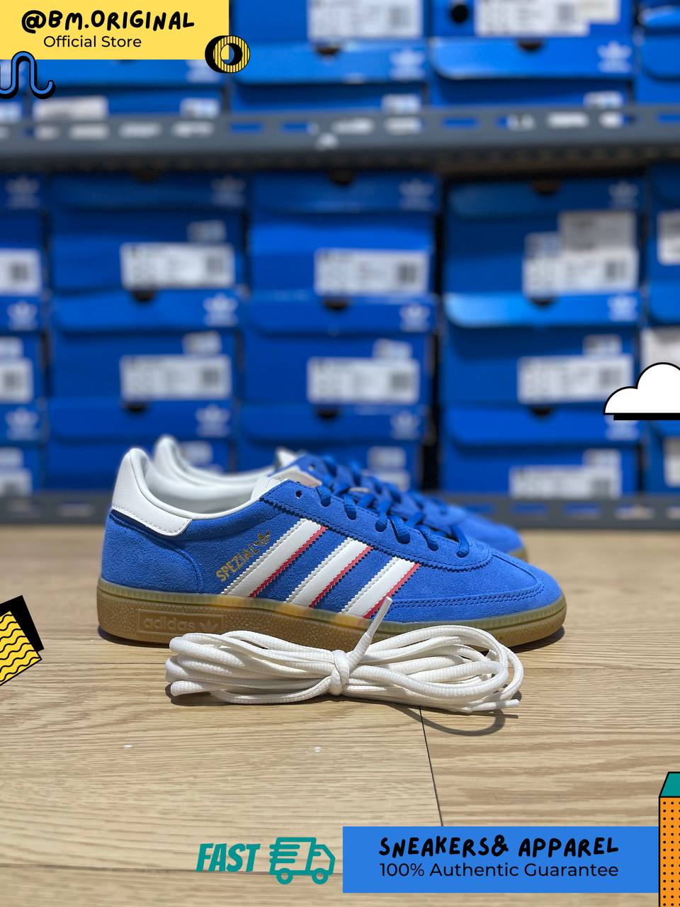 Adidas Spezial Handball Blue Cloud White Better Scarlet IF9532