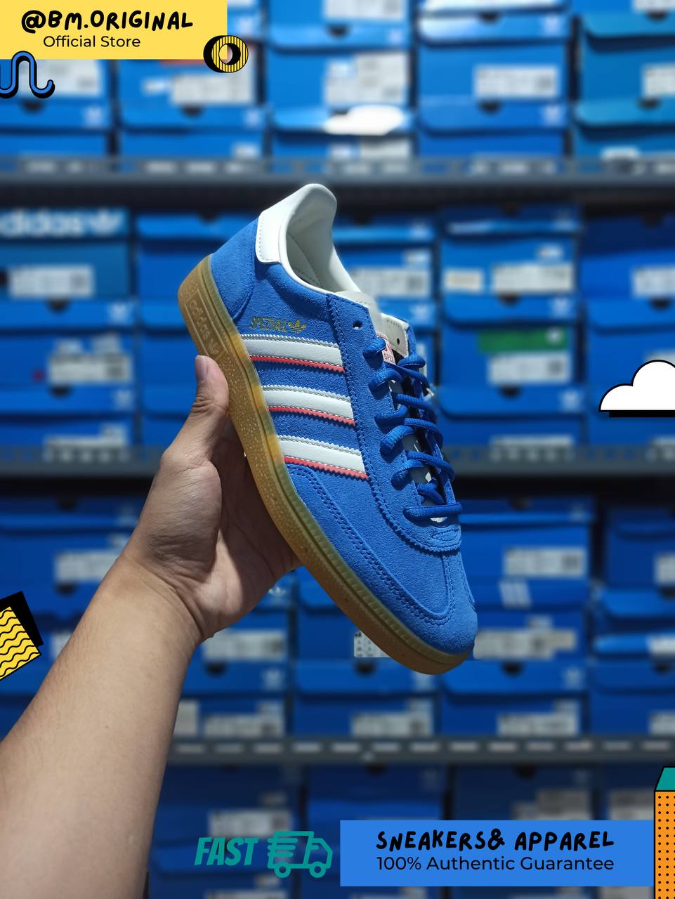 Adidas Spezial Handball Blue Cloud White Better Scarlet IF9532