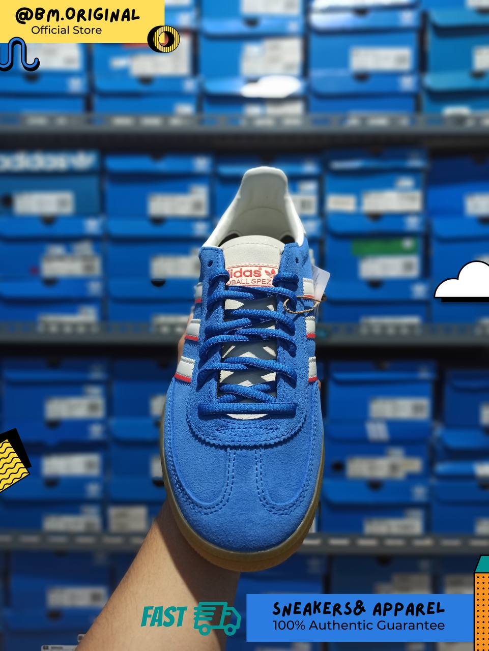Adidas Spezial Handball Blue Cloud White Better Scarlet IF9532