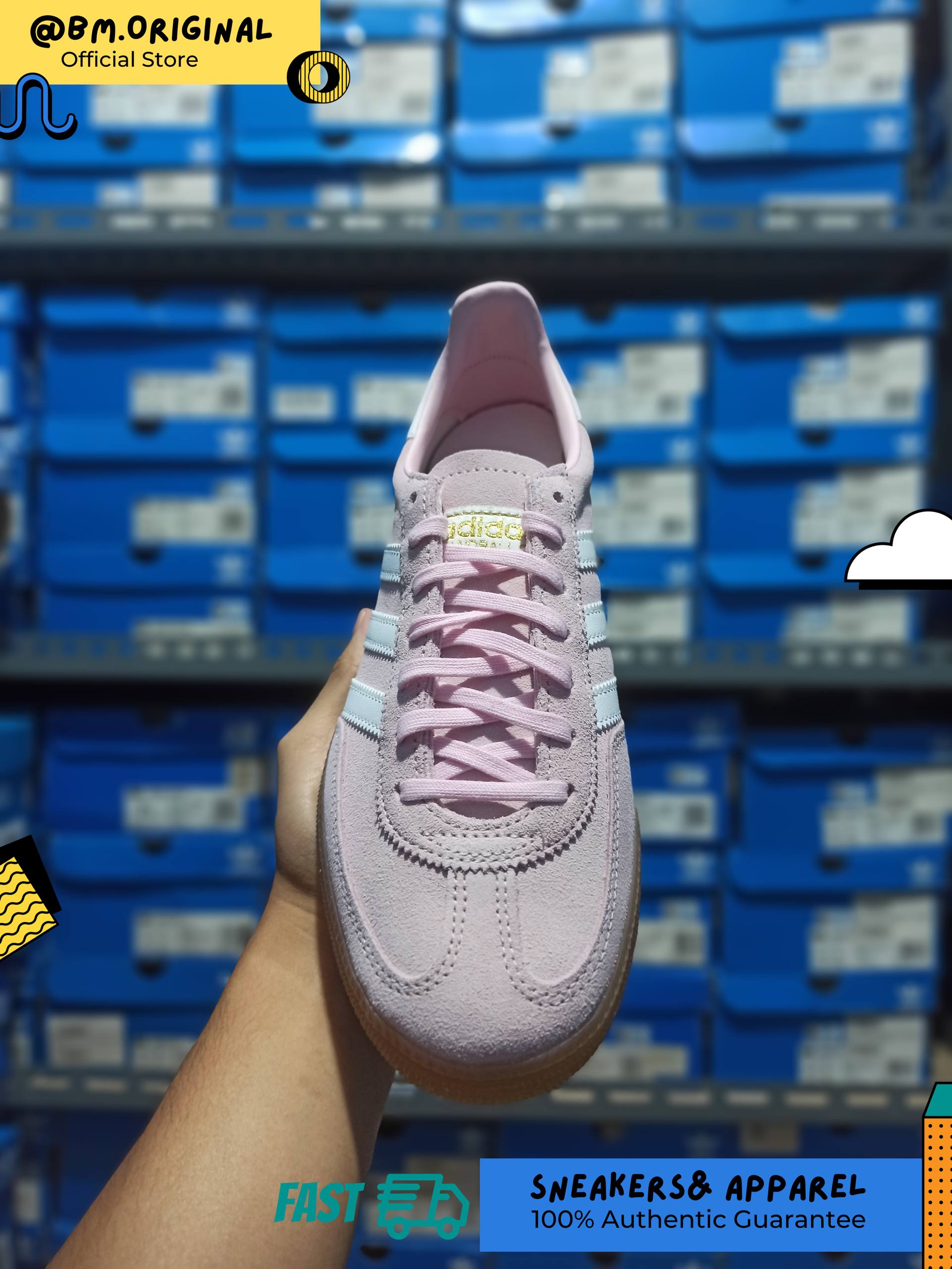 Adidas Spezial Handball Clear Pink Non Dyed Gum JR2109