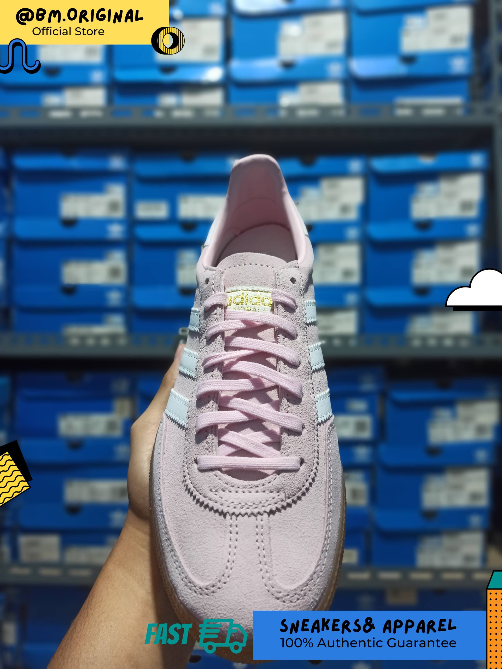 Adidas Spezial Handball Clear Pink Non Dyed Gum JR2109