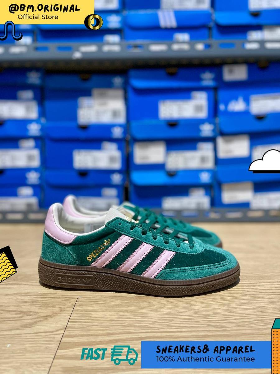 Adidas Spezial Handball Collegiate Green Clear Pink Cream White JI2648