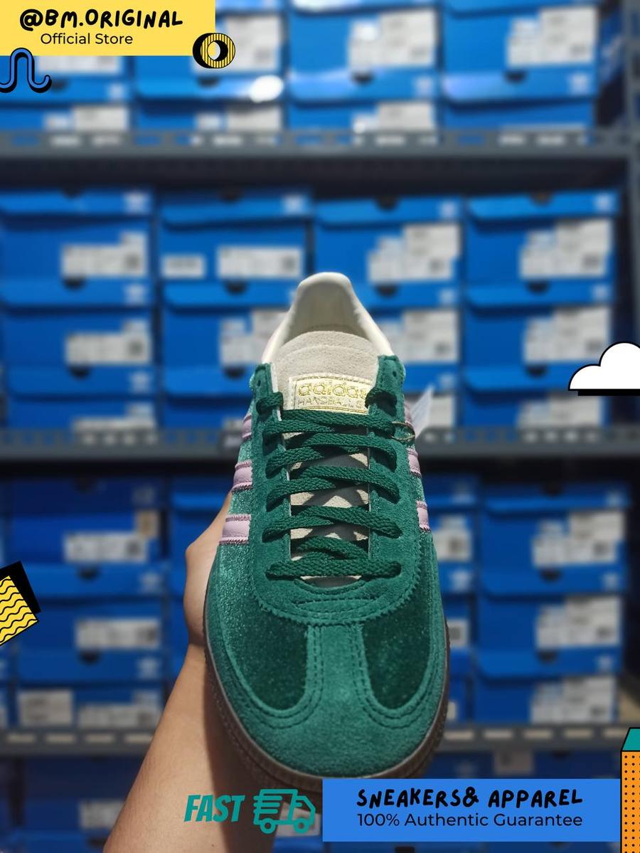 Adidas Spezial Handball Collegiate Green Clear Pink Cream White JI2648