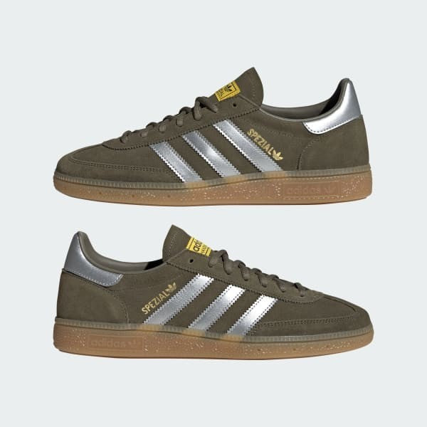 Adidas Spezial Handball Core White Silver Metallic Super Yellow JH7558 BM STORE ORIGINAL FOOTWEAR