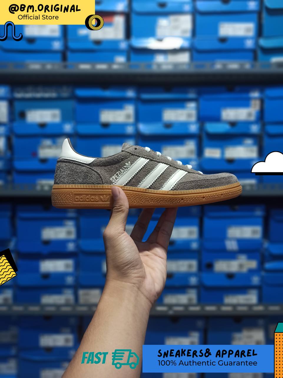 Adidas Spezial Handball Earth Strata Off White Gum IF6490