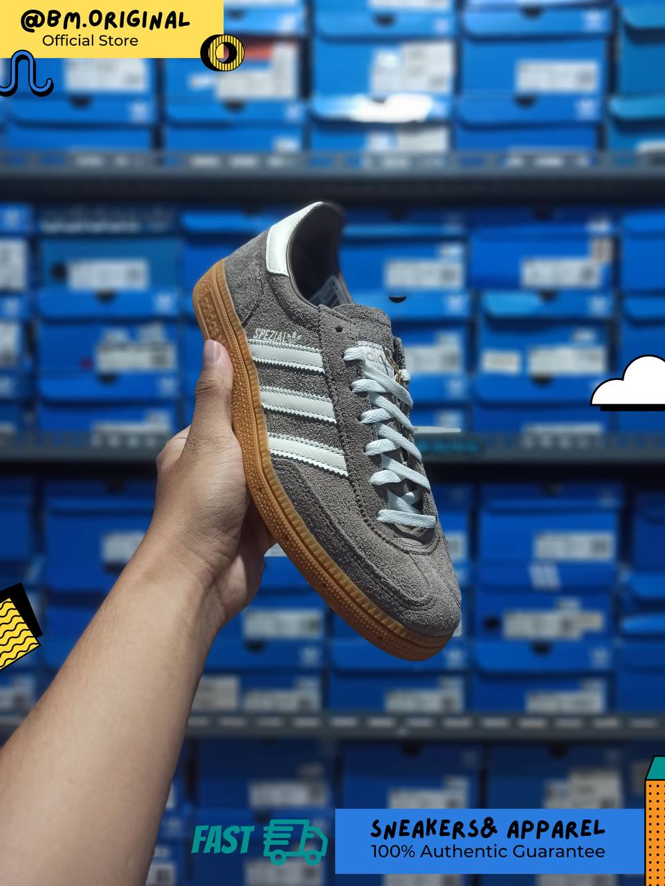Adidas Spezial Handball Earth Strata Off White Gum IF6490
