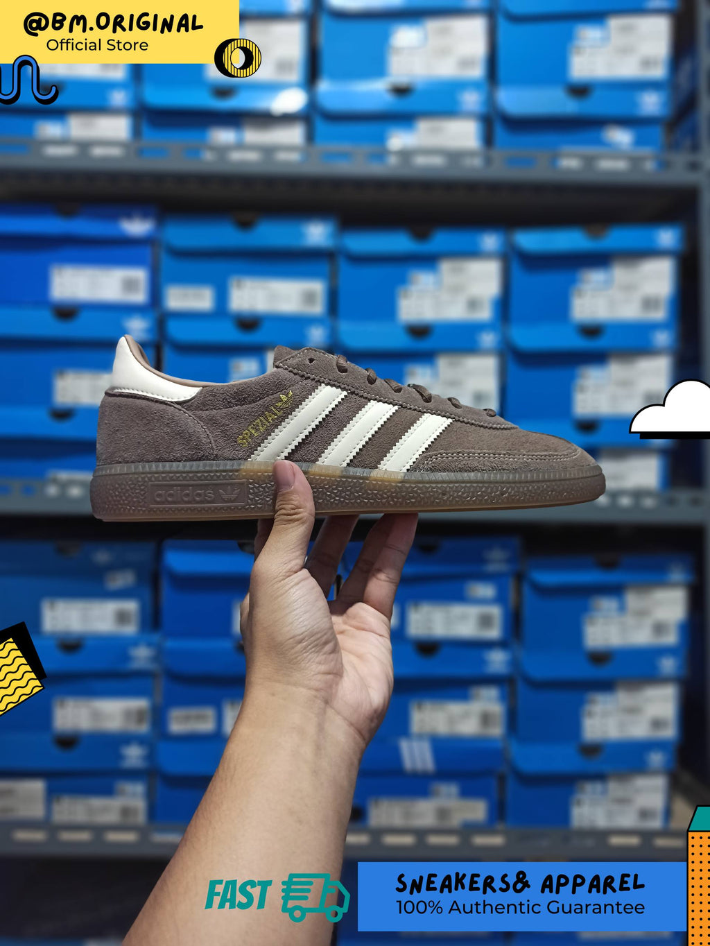 Adidas Spezial Handball Earth Strata Wonder White Gum KK1153