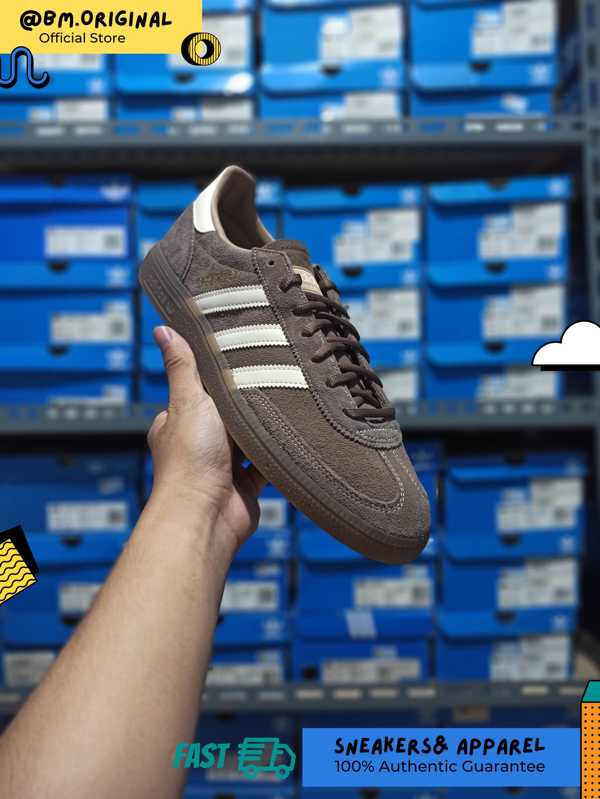 Adidas Spezial Handball Earth Strata Wonder White Gum KK1153