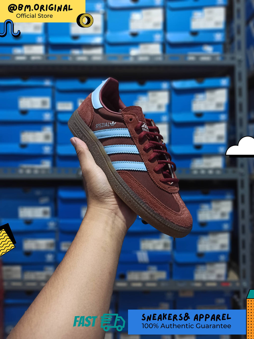Adidas Spezial Handball Fox Brown Clear Sky Gum IH6596