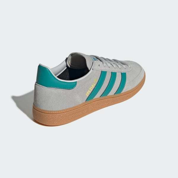 Adidas Spezial Handball Grey Two Pure Teal Gold Metallic JR3844