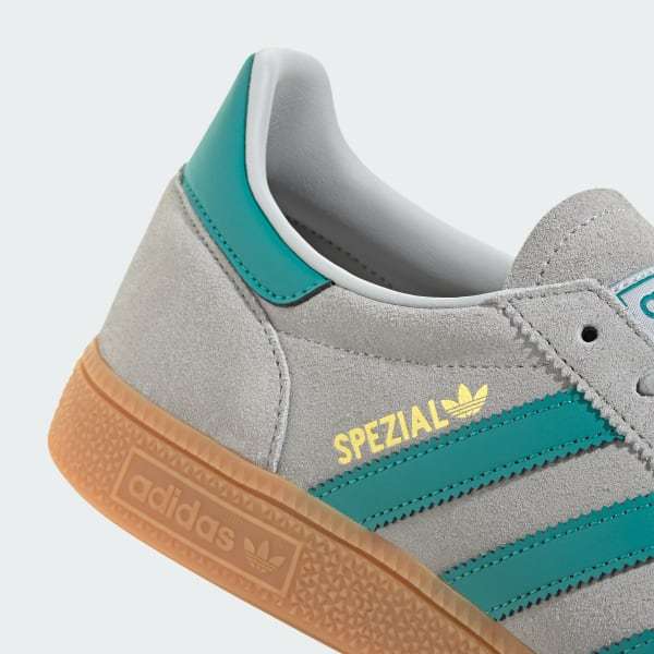 Adidas Spezial Handball Grey Two Pure Teal Gold Metallic JR3844