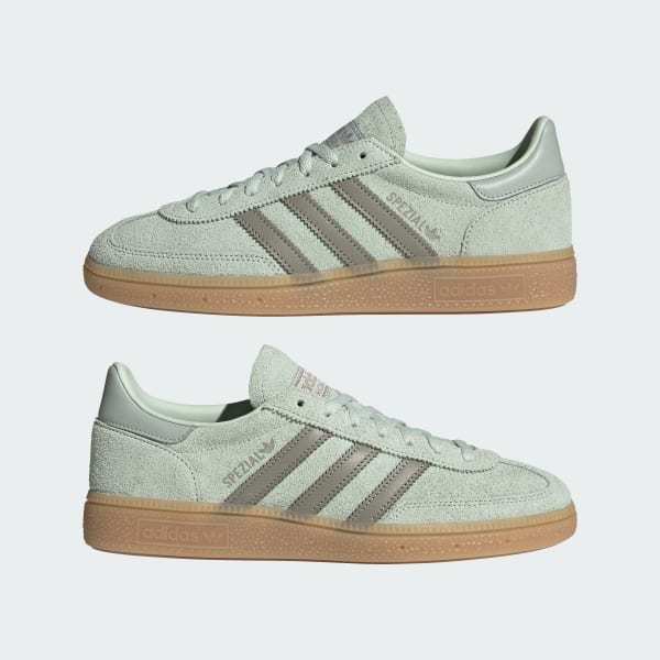 Adidas Spezial Handball Linen Green Silver Pebble Wonder Silver JR3628