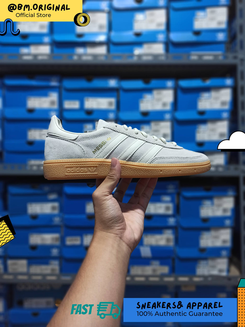 Adidas Spezial Handball MESSI Ivory Ivory GOLD Metallic KI4549