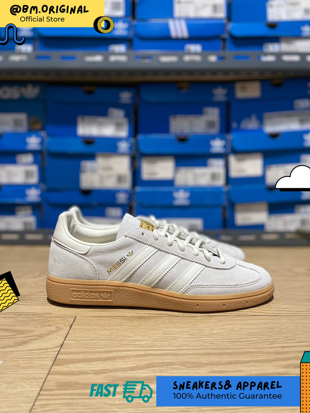 Adidas Spezial Handball MESSI Ivory Ivory GOLD Metallic KI4549