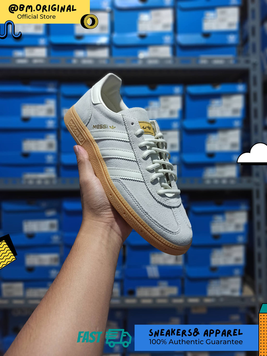Adidas Spezial Handball MESSI Ivory Ivory GOLD Metallic KI4549