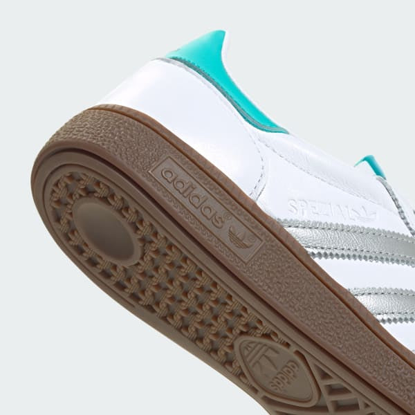 Adidas Spezial Handball Mercedes Cloud White Silver Metallic Gum KJ1178