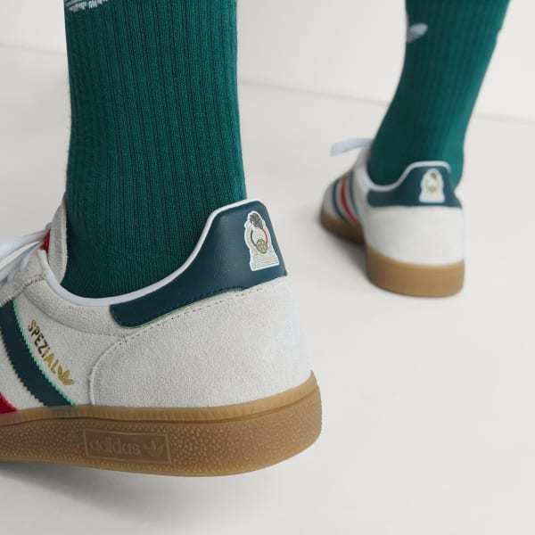 Adidas Spezial Handball Mexico World Cup Cloud White Aurora Ivy Better Scarlet HP3674