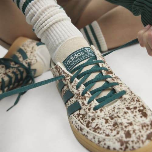 Adidas Spezial Handball Pony Print Off White Rich Green Dark Brown KI2181