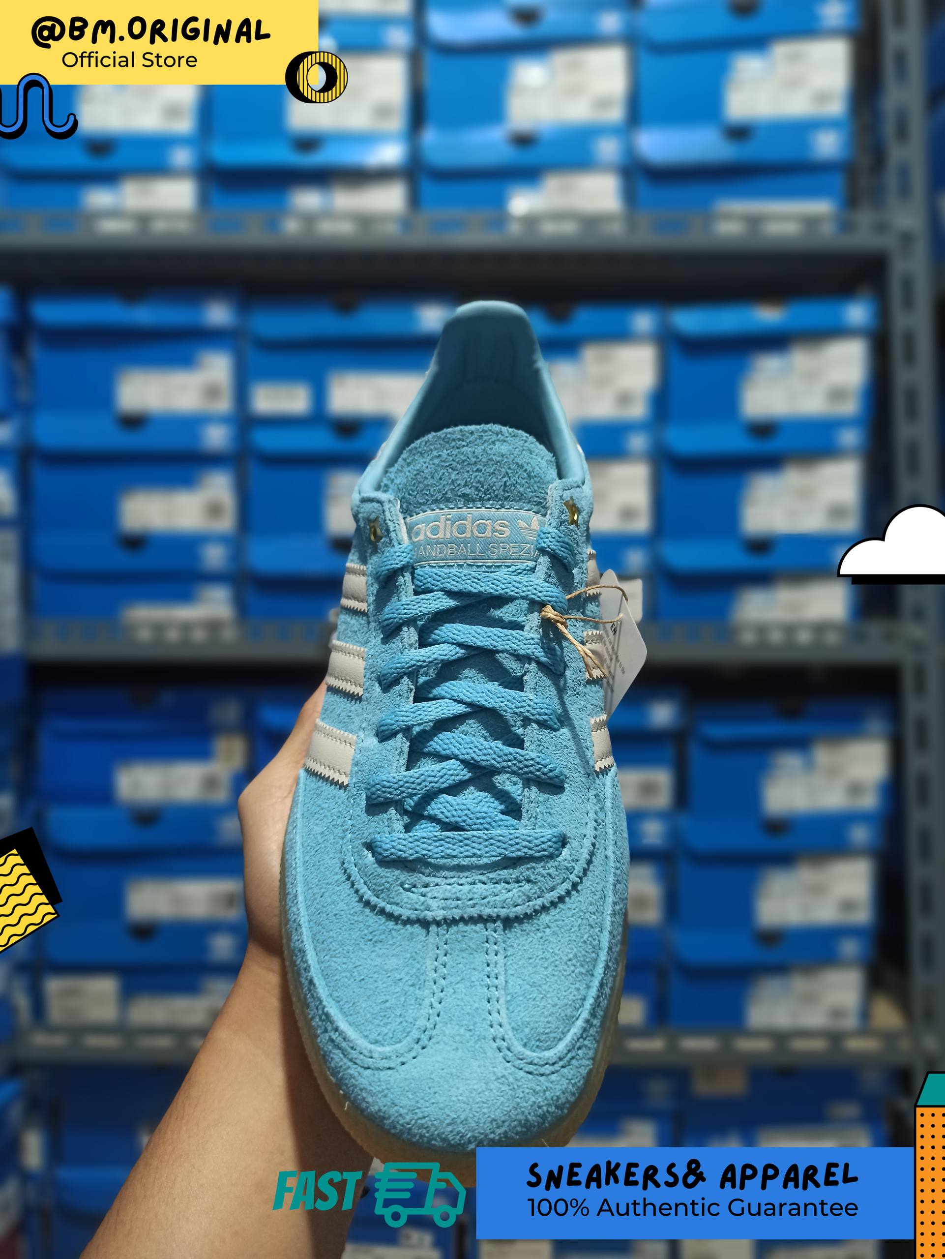 Adidas Spezial Handball Preloved Blue Aluminum Gum JQ4490