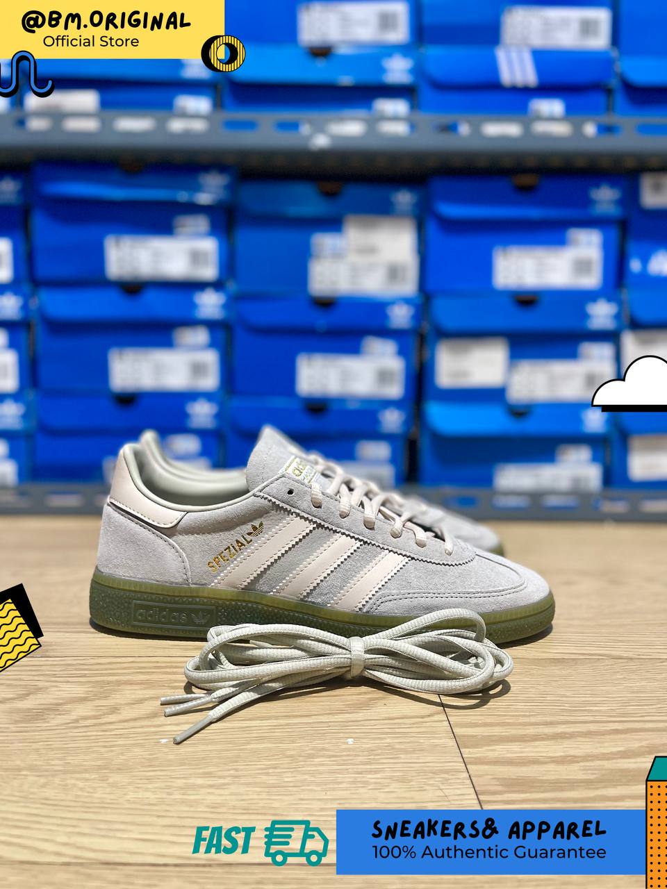Adidas Spezial Handball Putty Grey Halo Ivory Olive Starata JP7672