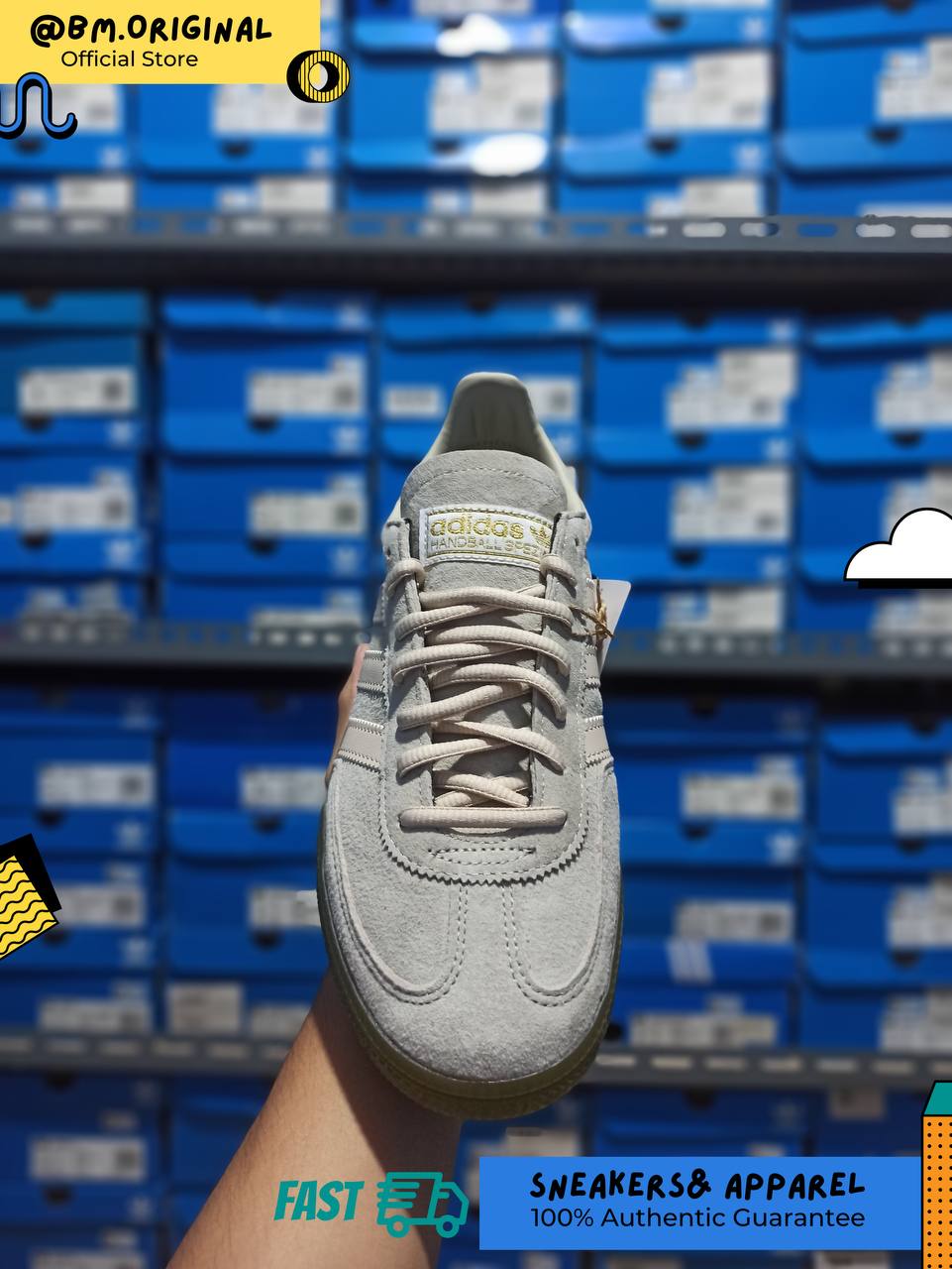 Adidas Spezial Handball Putty Grey Halo Ivory Olive Starata JP7672