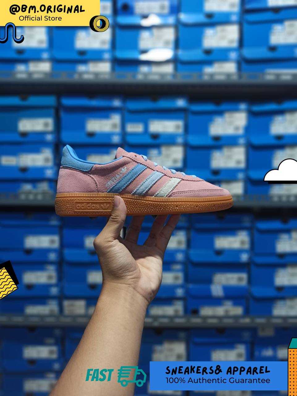 Adidas Spezial Handball Semi Pink Spark Light Blue Clear Sky IG1974