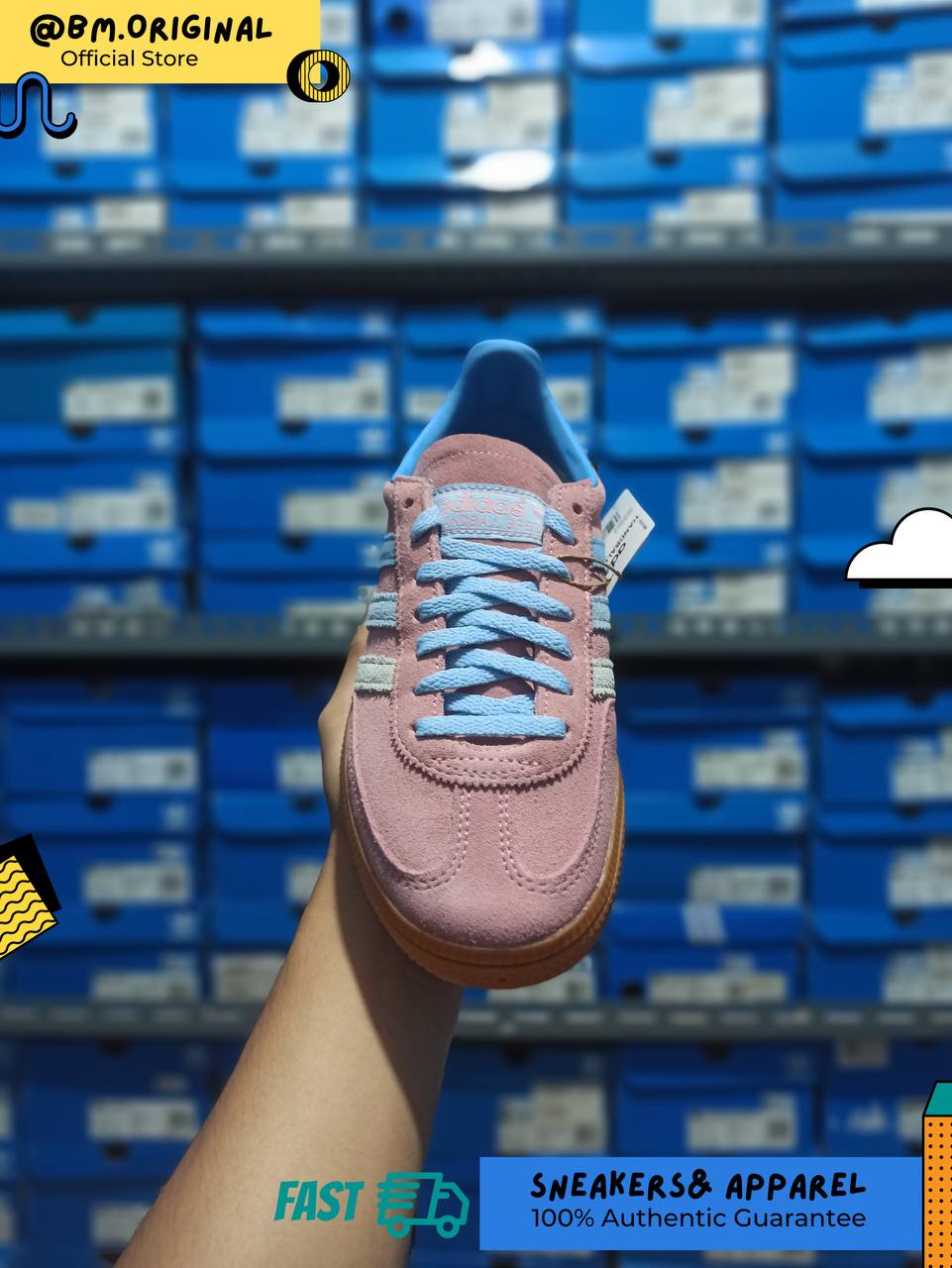 Adidas Spezial Handball Semi Pink Spark Light Blue Clear Sky IG1974