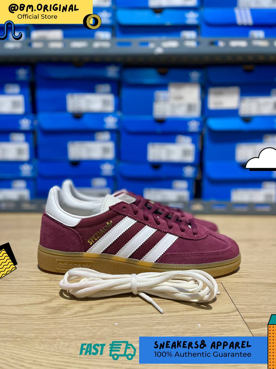 Adidas Spezial Handball Shadow Red Cloud White Chalk White JH5439