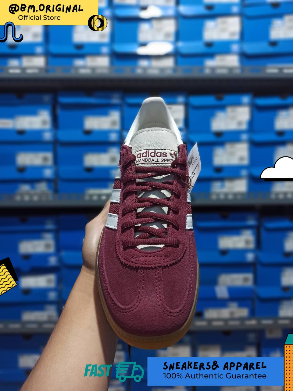 Adidas Spezial Handball Shadow Red Cloud White Chalk White JH5439