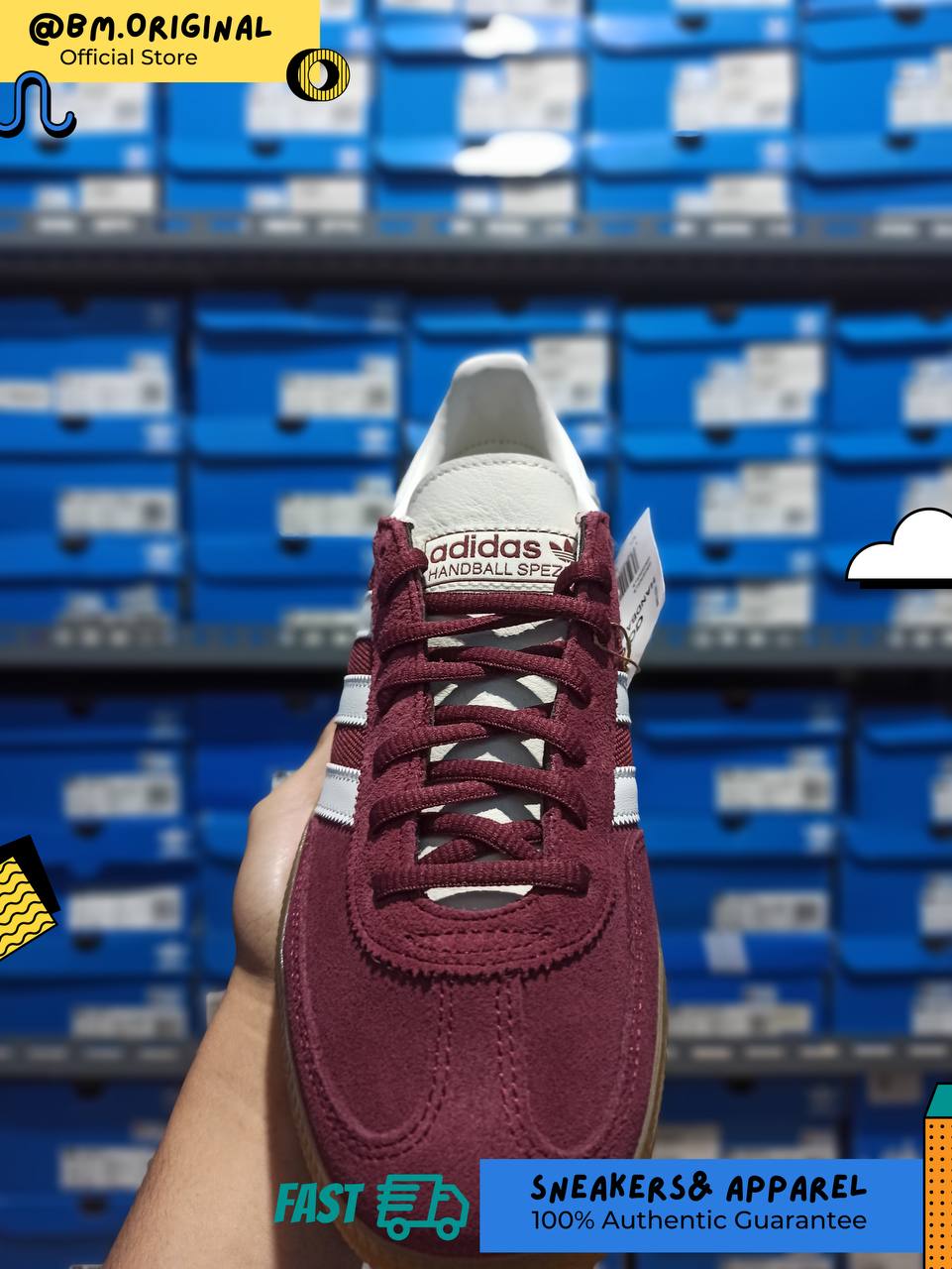 Adidas Spezial Handball Shadow Red Cloud White Chalk White JH5439