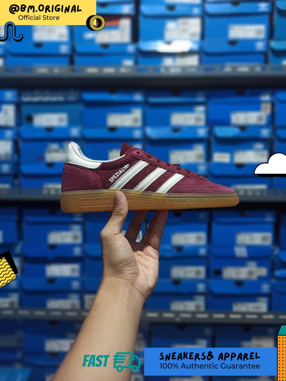 Adidas Spezial Handball Shadow Red Off White Gum IG1978