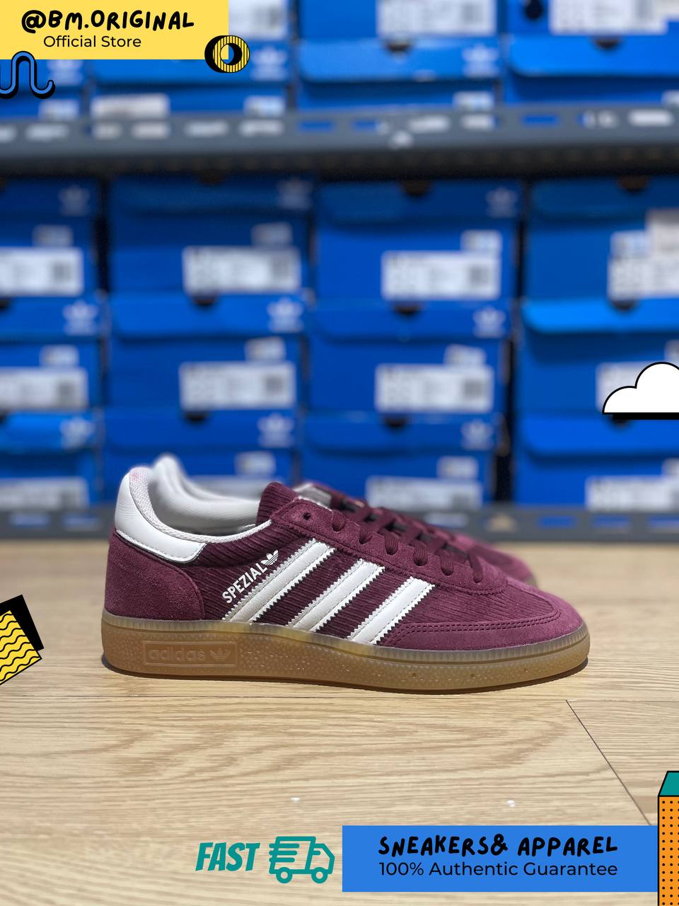 Adidas Spezial Handball Shadow Red Off White Gum IG1978