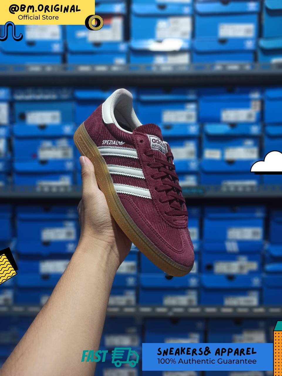 Adidas Spezial Handball Shadow Red Off White Gum IG1978