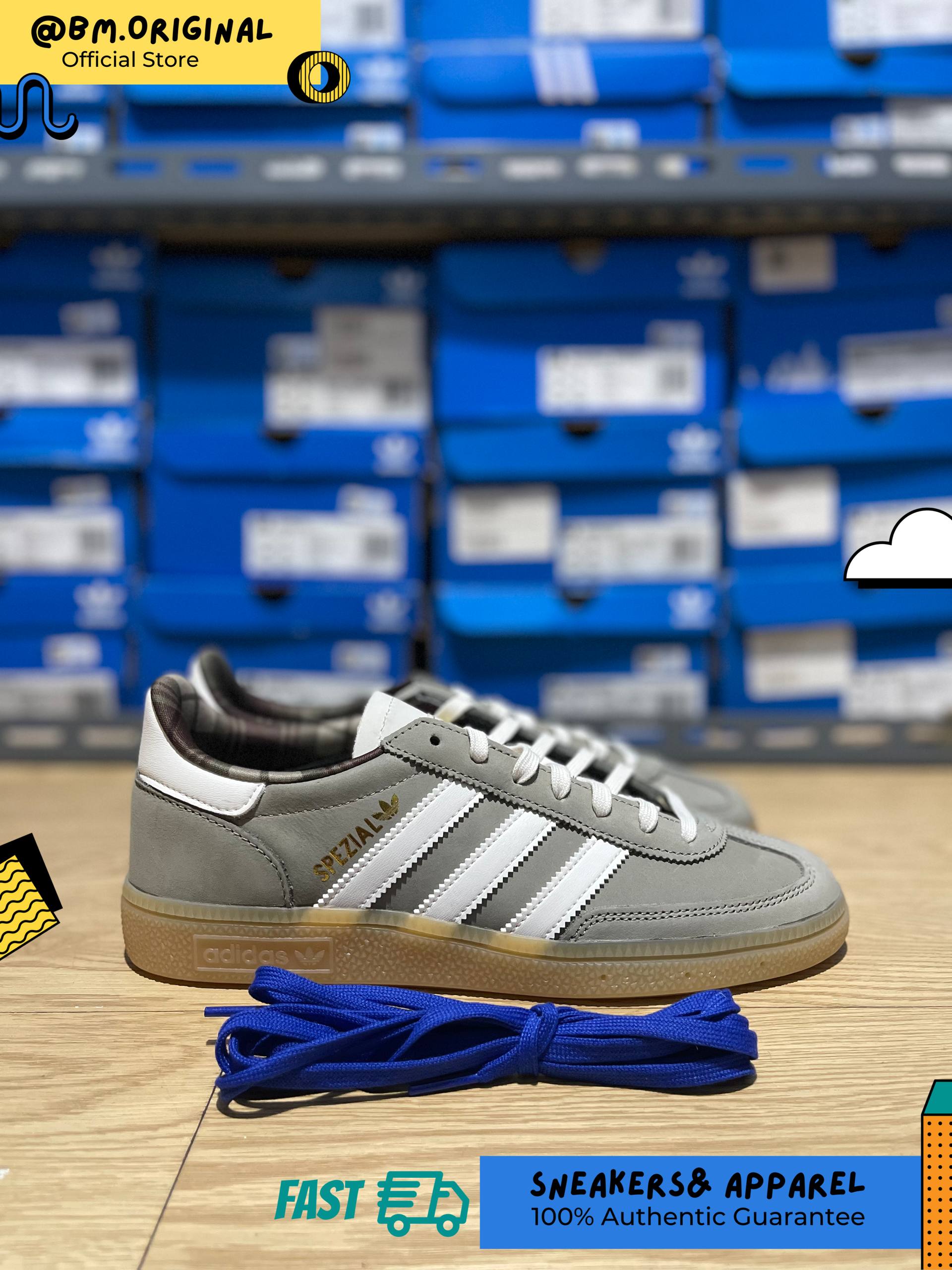 Adidas Spezial Handball Silver Pebble Off White Gum JR2249