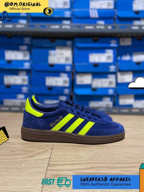 Adidas Spezial Handball Victory Blue Solar Yellow Gold Metallic JR3845

