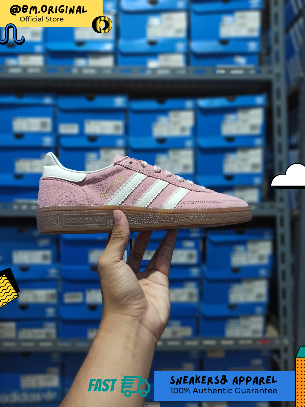 Adidas Spezial Handball Wonder Mauve Off White Gum KJ6305
